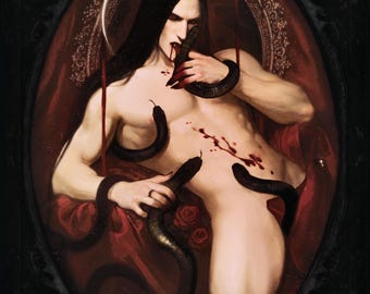 Serpentine  | Signed, Large Illustrated Art Print
