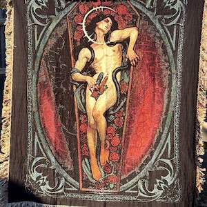 Geweven tapijtdeken 'Nocturnal Muse' in beperkte oplage