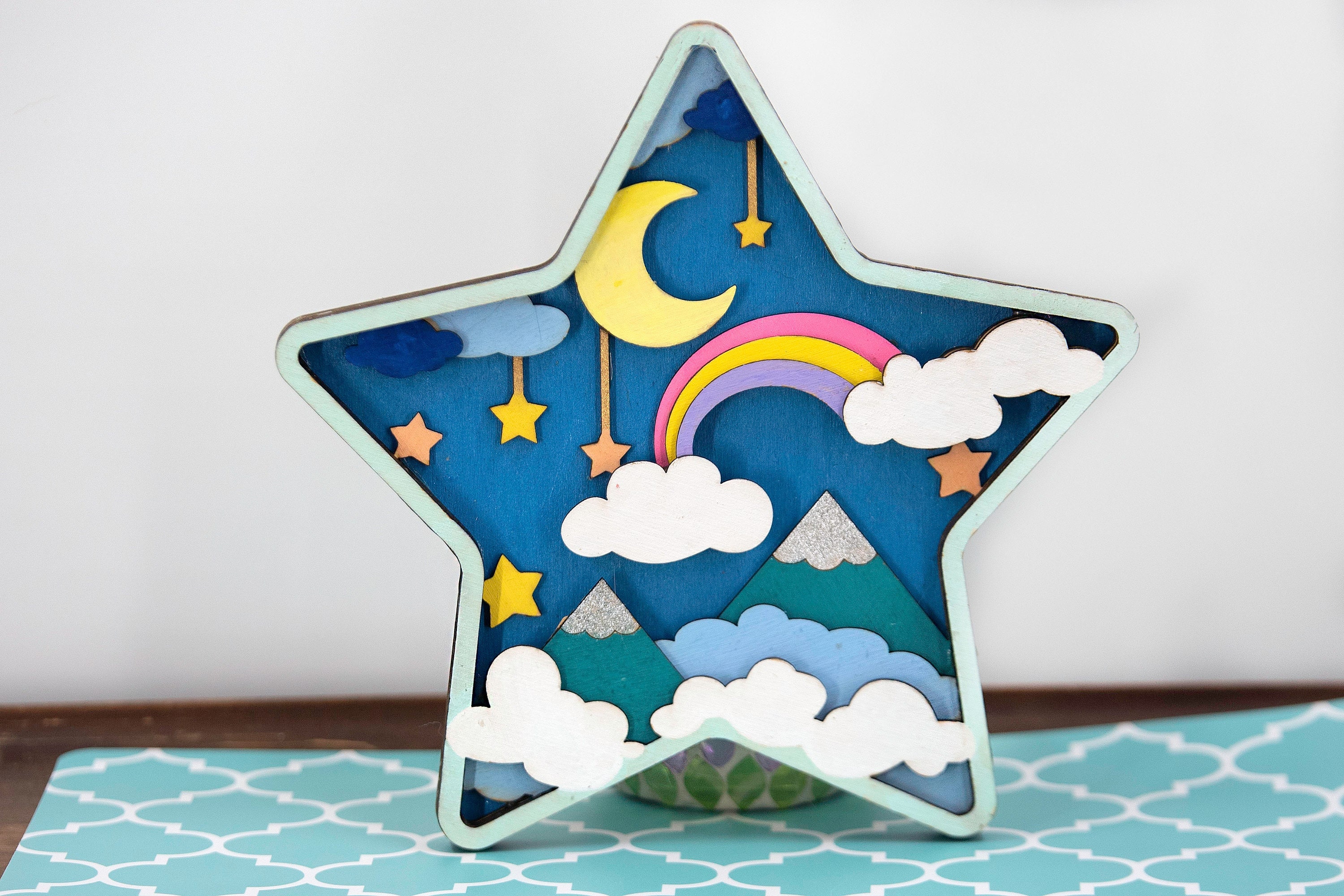 Star Wall Decor, Cute Girl Room Decor, Star Decor Nursery, Kids Room