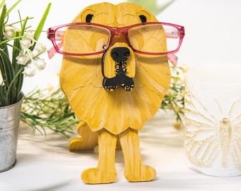 Custom Chow Chow Painted Glasses Holder - Personalized Gift for Kids, Dog Moms & Dads, Pet Shelf Decor