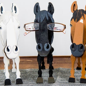 Horse glasses stand eyeglasses holder - custom pet gifts. Horse decor for home & horse memorial gift/ horse riding gift for girl horse lover