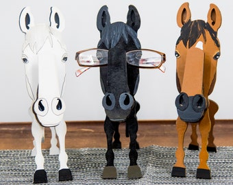 Horse Glasses Stand | Eyeglass Holder for Horse Lover | Personalized Horse Gift | Horse Memorial Decor