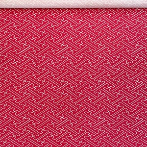 Quadrille Alan Campbell SAYA GATA Linen Cotton Geometric Print Fabric Remnant