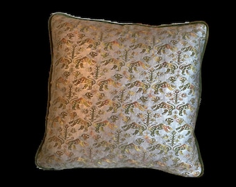 Zeldzame vintage Fortuny-stof RICHELIEU decoratieve kussensloop voor binnen met inzetstuk