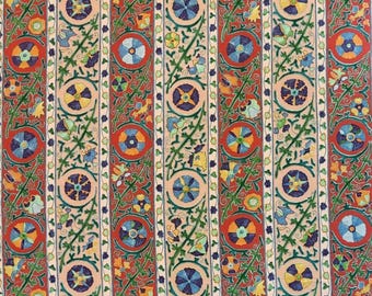 Brunschwig & Fills DZHAMBUL STRIPE Hand Printed Linen Multicolored Fabric