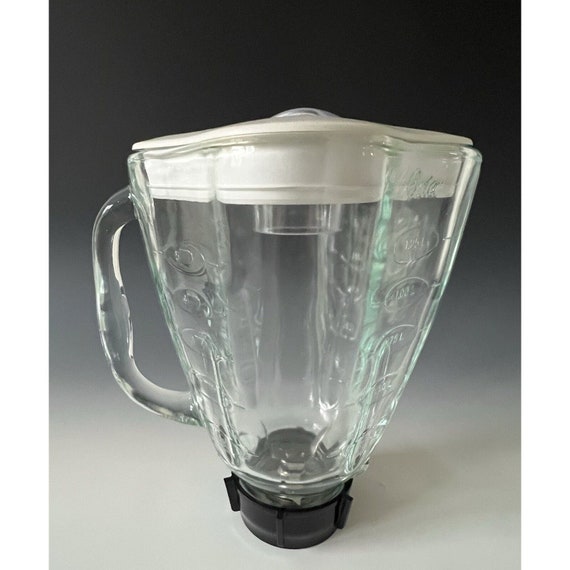 Vintage Oster Replacement Blender Pitcher Glass Jar W/blade 5 Cup 148381 