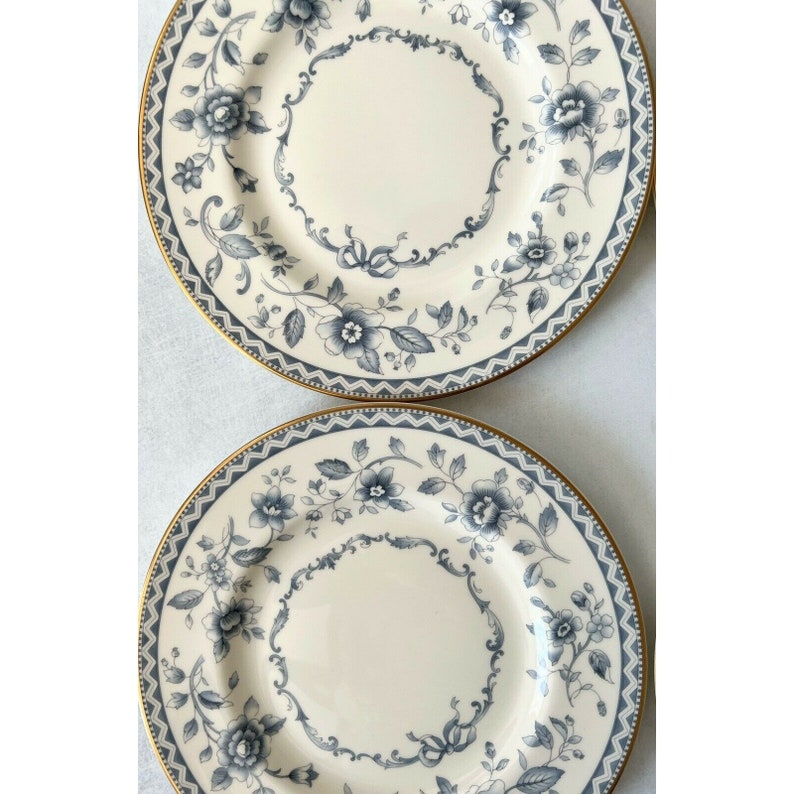 Set of 4 Royal Doulton Josephine Gold 8 Salad Plates H5235 England Etsy