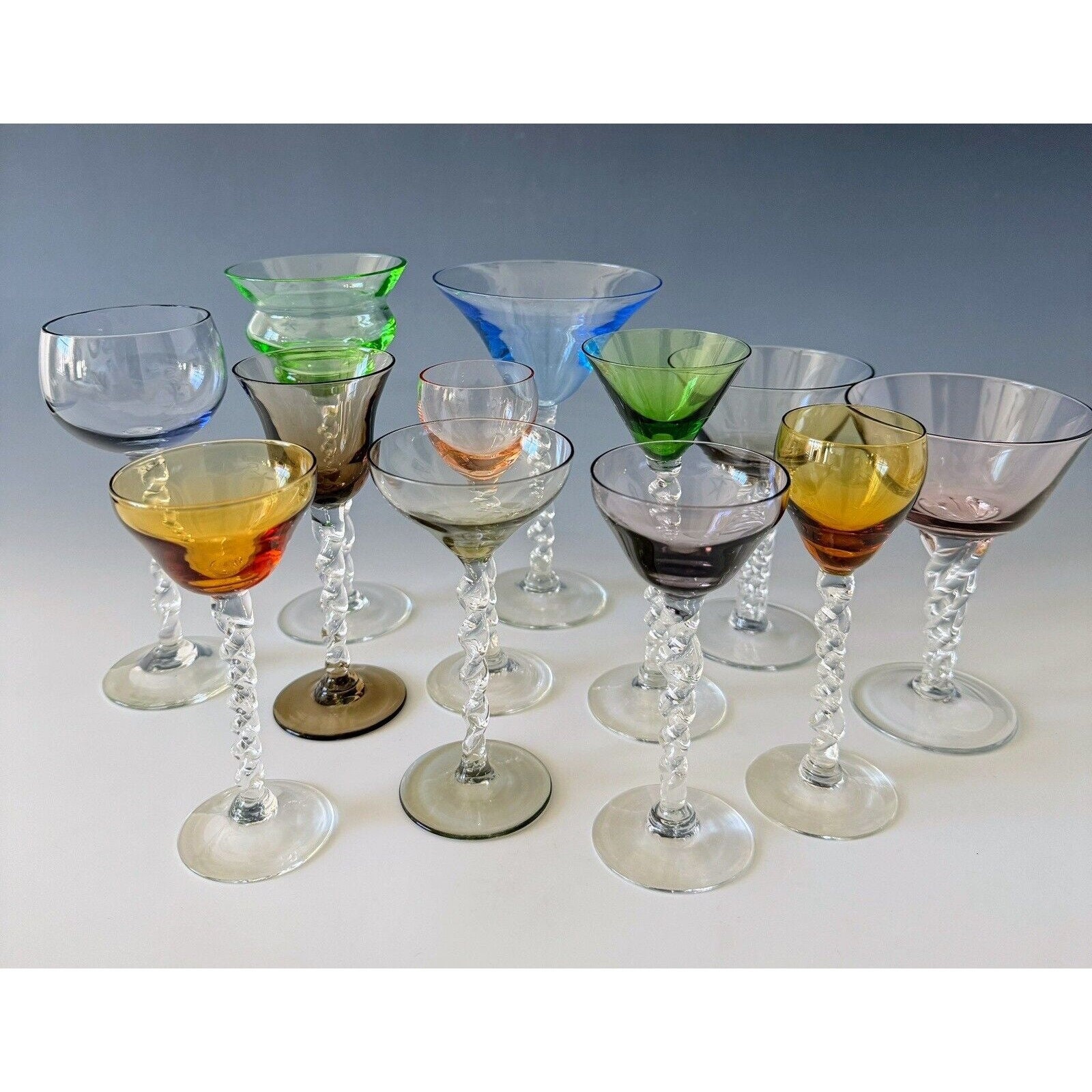 Set of 5 Knobby Stem Cocktail Glasses – home stretch interiors