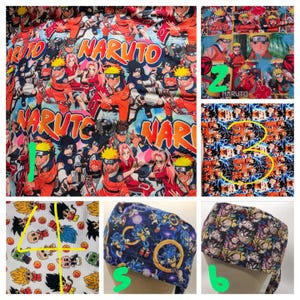 Mens/womens medical scrub cap -   anime sonic.  1-4 stretchy, 5-6 not.  Choose fabric / style.