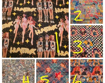 Mens/womens scrub cap - anime singers kpop  monster.   Soft stretchy fabrics.       Choose fabric/style.