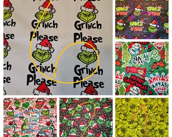 Men's or Women's scrub cap - Grinch funny sassy  Christmas.  Choose fabric / style.