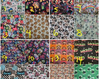 Mens/womens Medical Scrub Cap.  Stretchy.   Powder puff video games cookie Alice rainbow monkey wicked feral wild inside. Pick fabric/style.