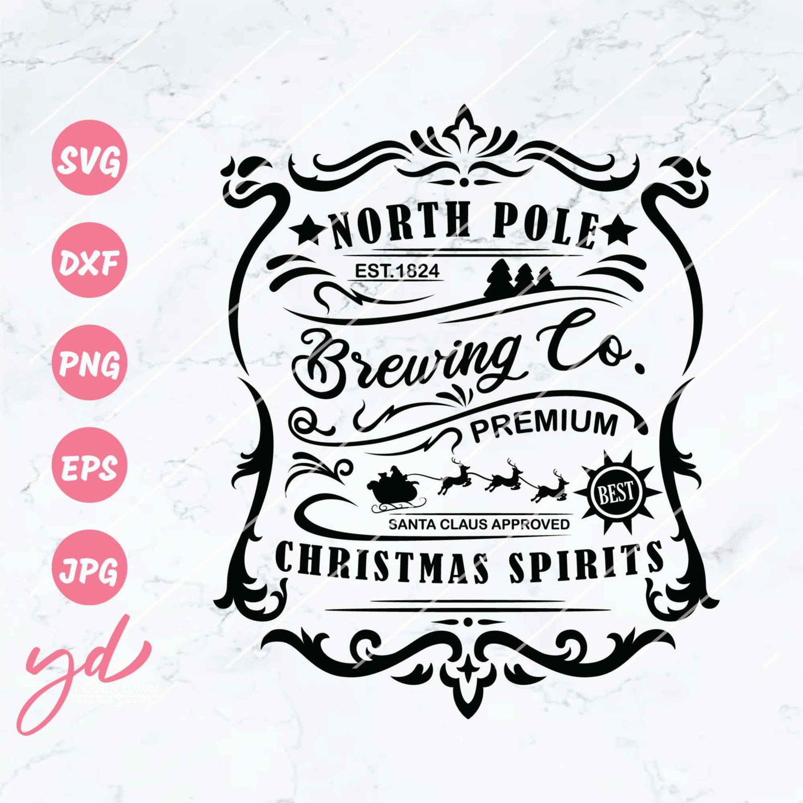 North Pole Brewing Co Svg Christmas Svg North Pole Hot - Etsy