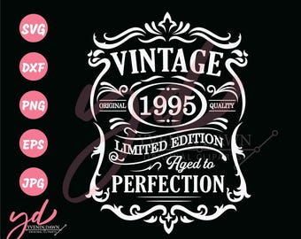 30th Birthday Vintage 1995 Design (Digital Download)