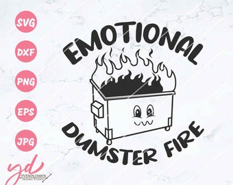 Emotionale Mülltonne Feuer Clipart Png: Psychische Gesundheit Clipart (Digitaler Download)