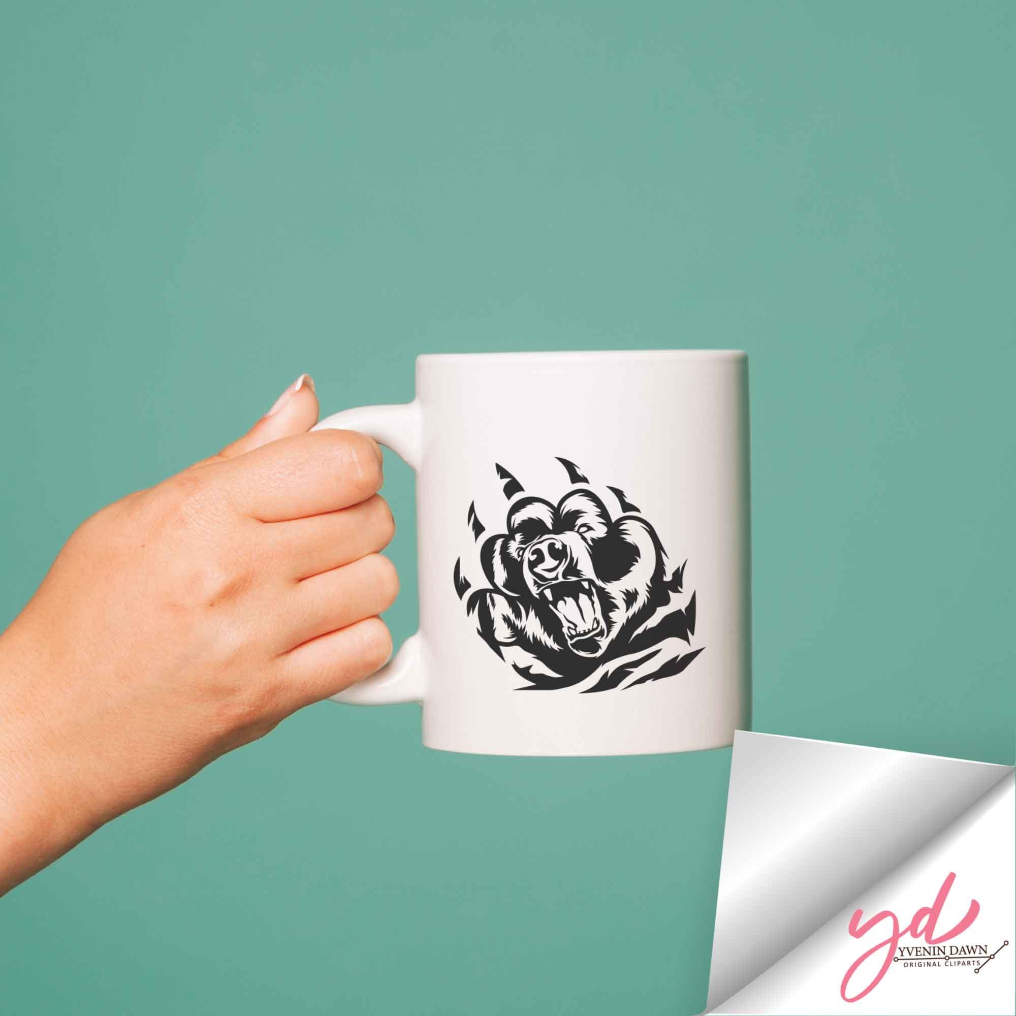 Bear Scratch Svg Bear Svg Bear Logo Svg Grizzly Bear Svg Etsy UK