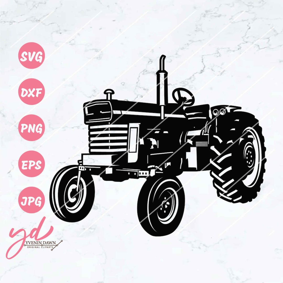 Farm Tractor Svg Tractor Svg Farm Equipment Svg US Farmer US Tractor