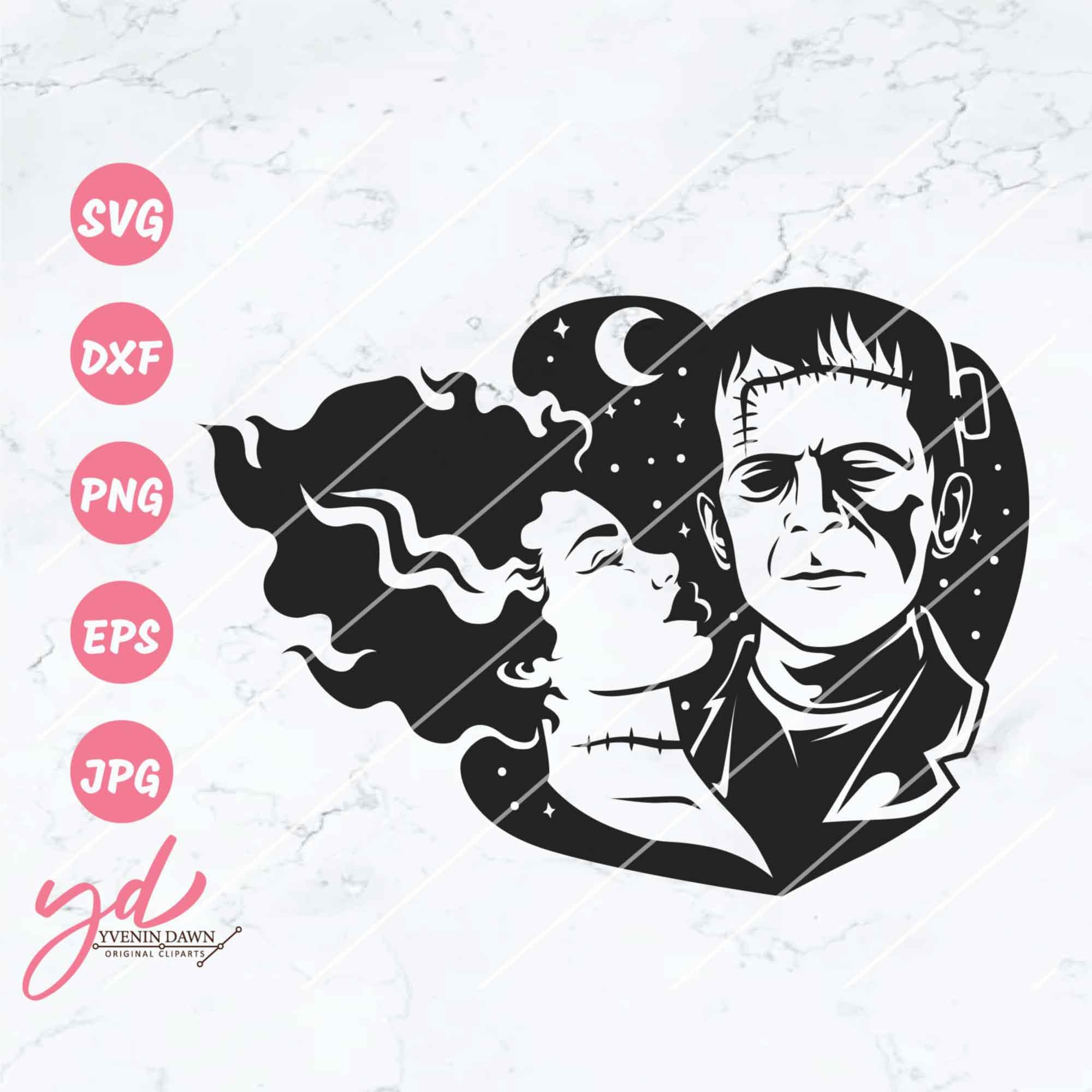 Frankenstein Svg Png Bride of Frankenstein Svg Halloween - Etsy Finland