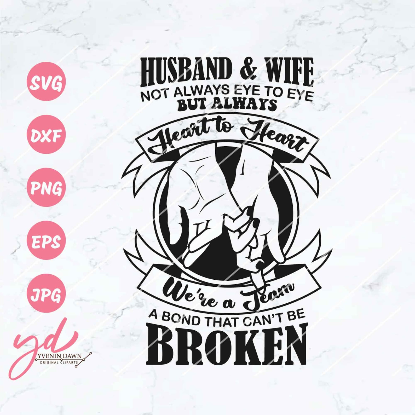 Husband And Wife Not Always Eye To Eye Svg