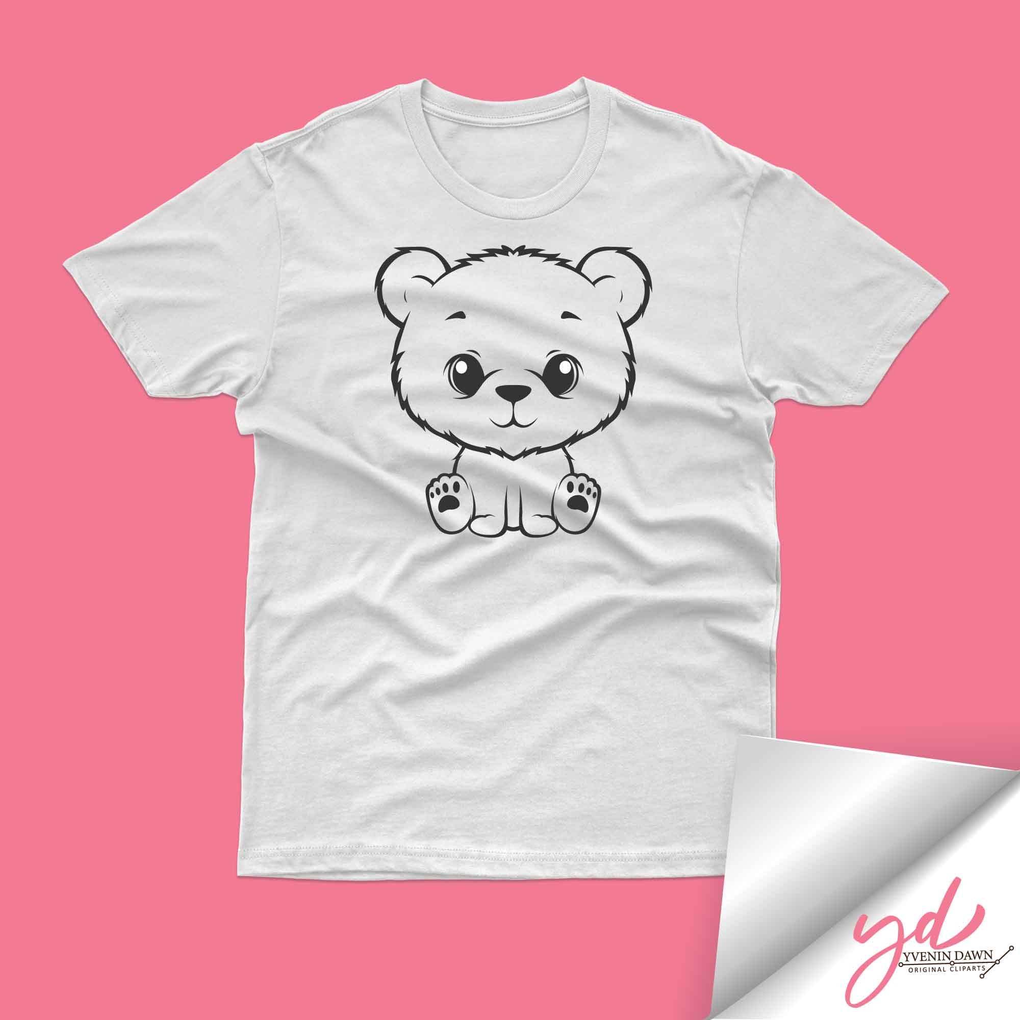 Baby Bear Svg Bear Sitting Svg Woodland Animals Teddy | Etsy