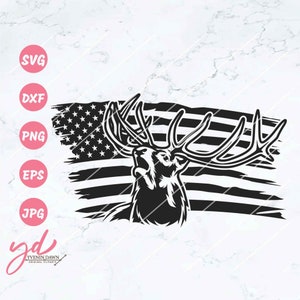 US Elk Deer Svg | US Elk Antler Svg | Deer Svg | US Hunting Svg | Us Deer Hunting Svg | Elk Deer Cutfile | Hunter Svg | Hunting Svg Png Eps