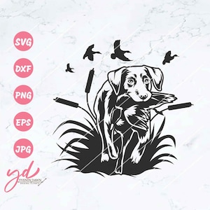 Duck Hunting Dog SVG: Hunting Season Clipart (Digital Download)