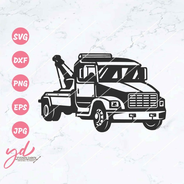 Tow Truck Svg | Tow Truck Driver Svg | Truck Svg | Tow Truck Clipart | Tow Truck Shirt | Truck Driver Shirt | Cutting Files | Png Dxf Jpg