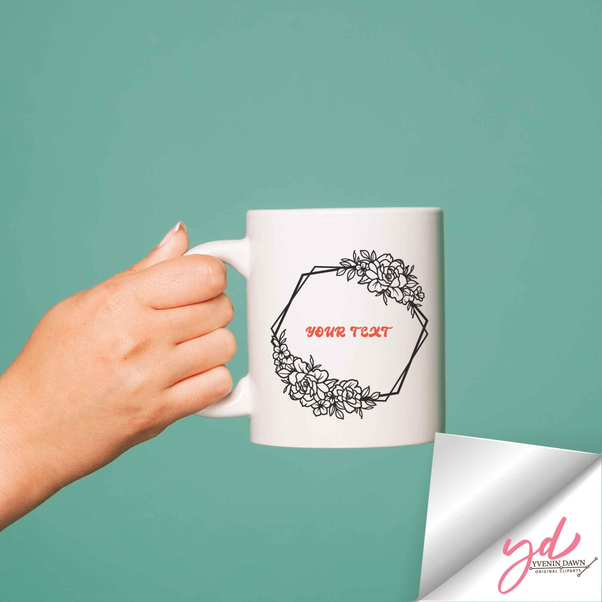 Floral Wreath Svg Floral Monogram Svg Flowers Floral | Etsy