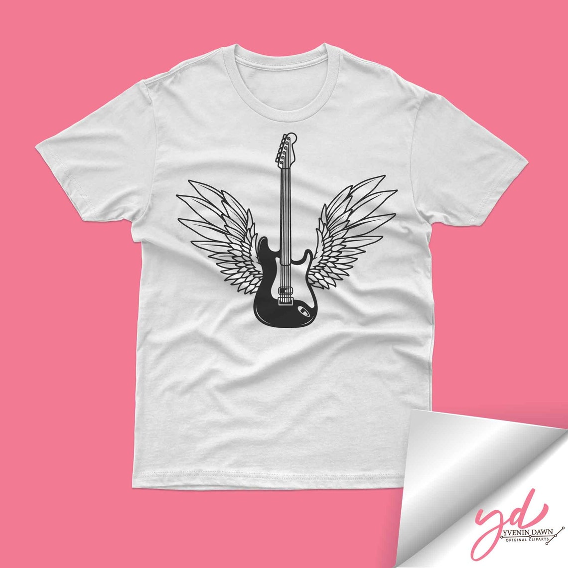 Electric Guitar and Angel Wings Svg Guitar Svg Electric - Etsy