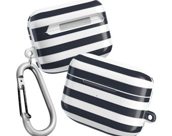 Stylish AirPod Case - Chic Striped Design, Protective Cover for Wireless Earbuds, Perfect Gift for Music Lovers, Trendy Accessory