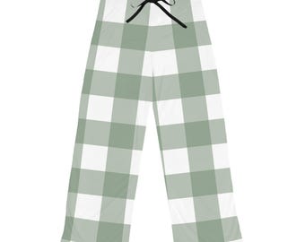 Pantaloni da pigiama a quadri comodi da donna, pantaloni AOP per il relax, abbigliamento da notte, regali per lei, pantaloni da salotto, comfort per le vacanze