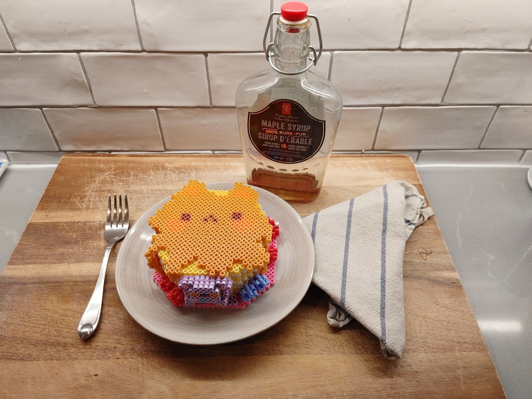 Cat Pancake Stack Perler Bead 3-D - Etsy