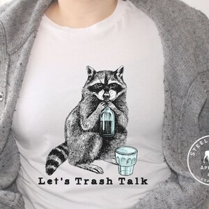 Raccoon T-Shirt, Raccoon Tee, Racoon Shirt, Trash Panda, Funny Raccoon Tee, Novelty Tshirts, Possum Tee, My Spirit Animal is a Trash Panda