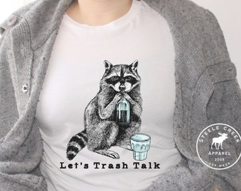 Raccoon T-Shirt, Raccoon Tee, Racoon Shirt, Trash Panda, Funny Raccoon Tee, Novelty Tshirts, Possum Tee, My Spirit Animal is a Trash Panda