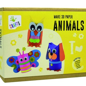 Make your own 3D paper animal - Craft toy.