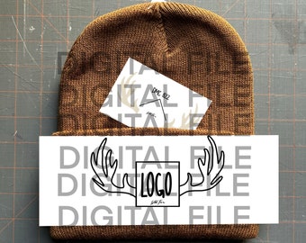 Antler Stencil - Embroidery Pattern - DIGITAL DOWNLOAD