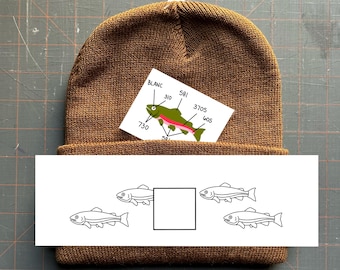 Trout Beanie Embroidery Pattern