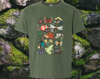 Bug Party Kids Shirt, Wildlife Insect Tee