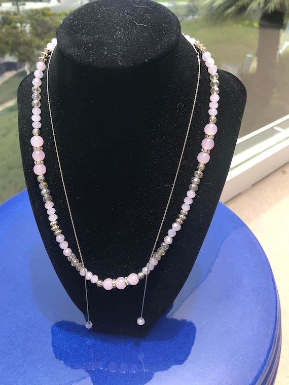 Adjustable Lariat Necklace Gem