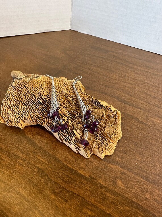 Perferated triangle Dangle earrings - image 1