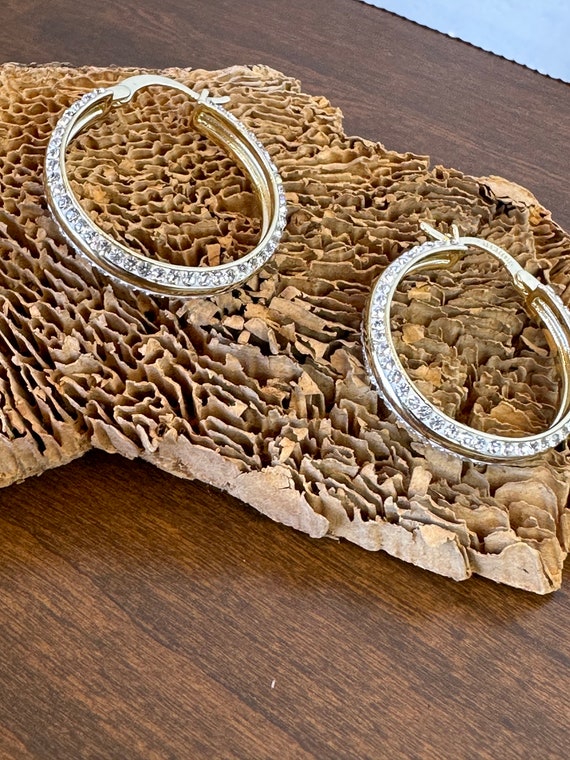 Eye Catching Sparkly Hoop Earrings - image 6