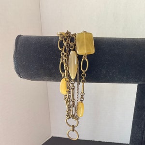 Vintage Coldwater Creek 6 Strand Toggle Bracelet