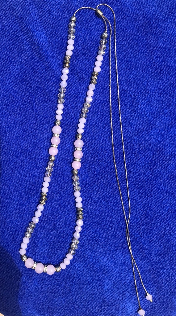 Adjustable Lariat Necklace Gem