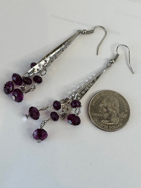 Perferated triangle Dangle earrings - image 5