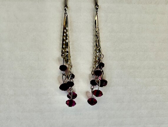 Perferated triangle Dangle earrings - image 3