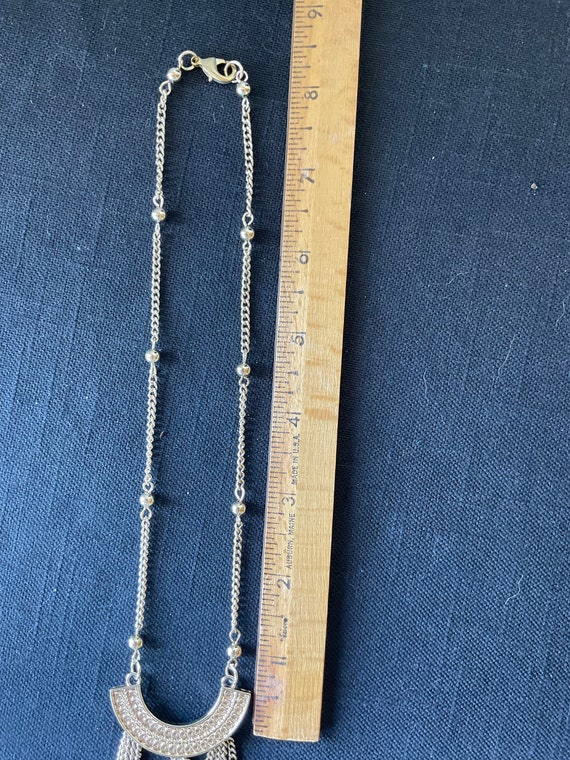 Textured Gold half circle with Fringe - image 4