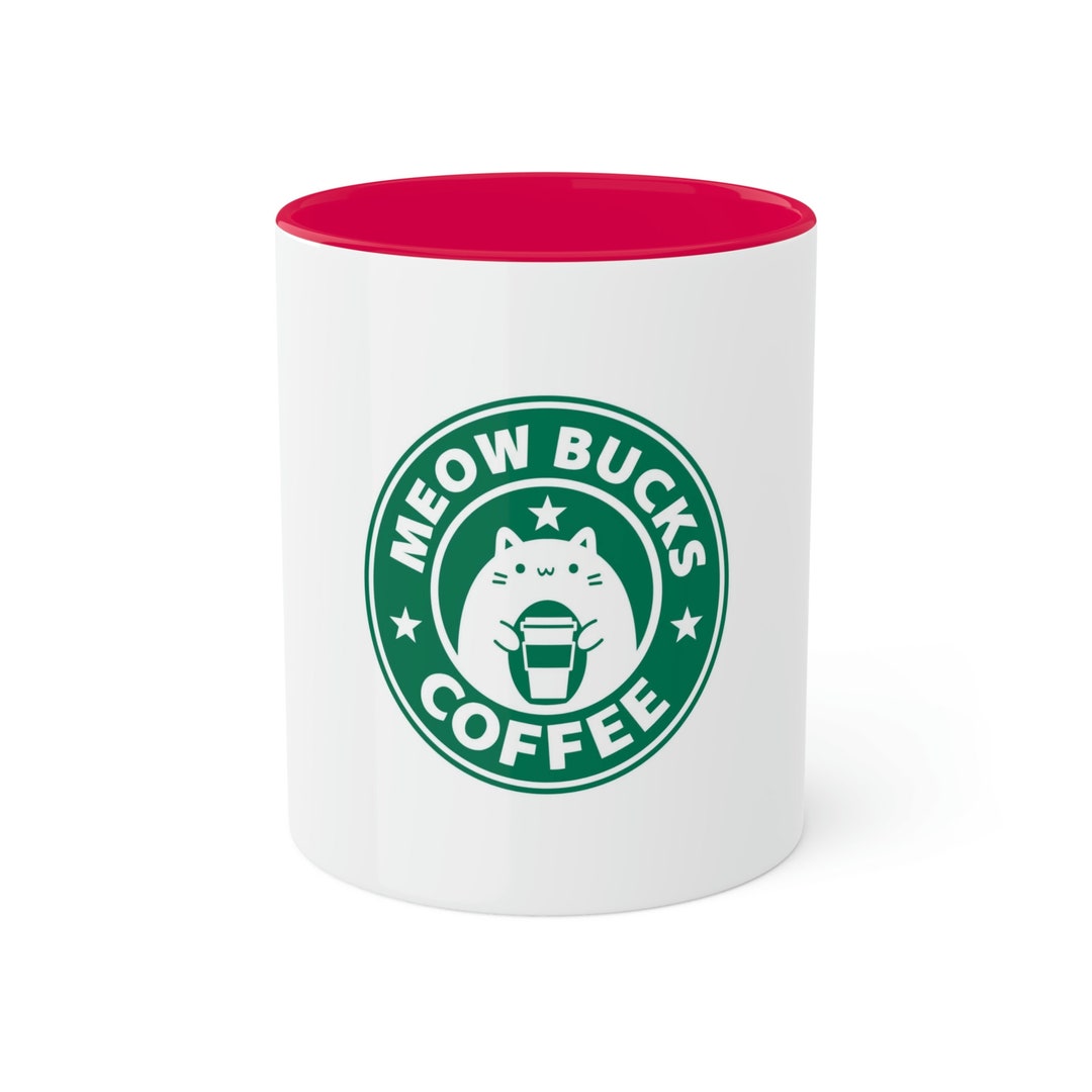 Cool Starbucks Cat Mug Kitty Cat Lover's Ceramic Coffee Etsy