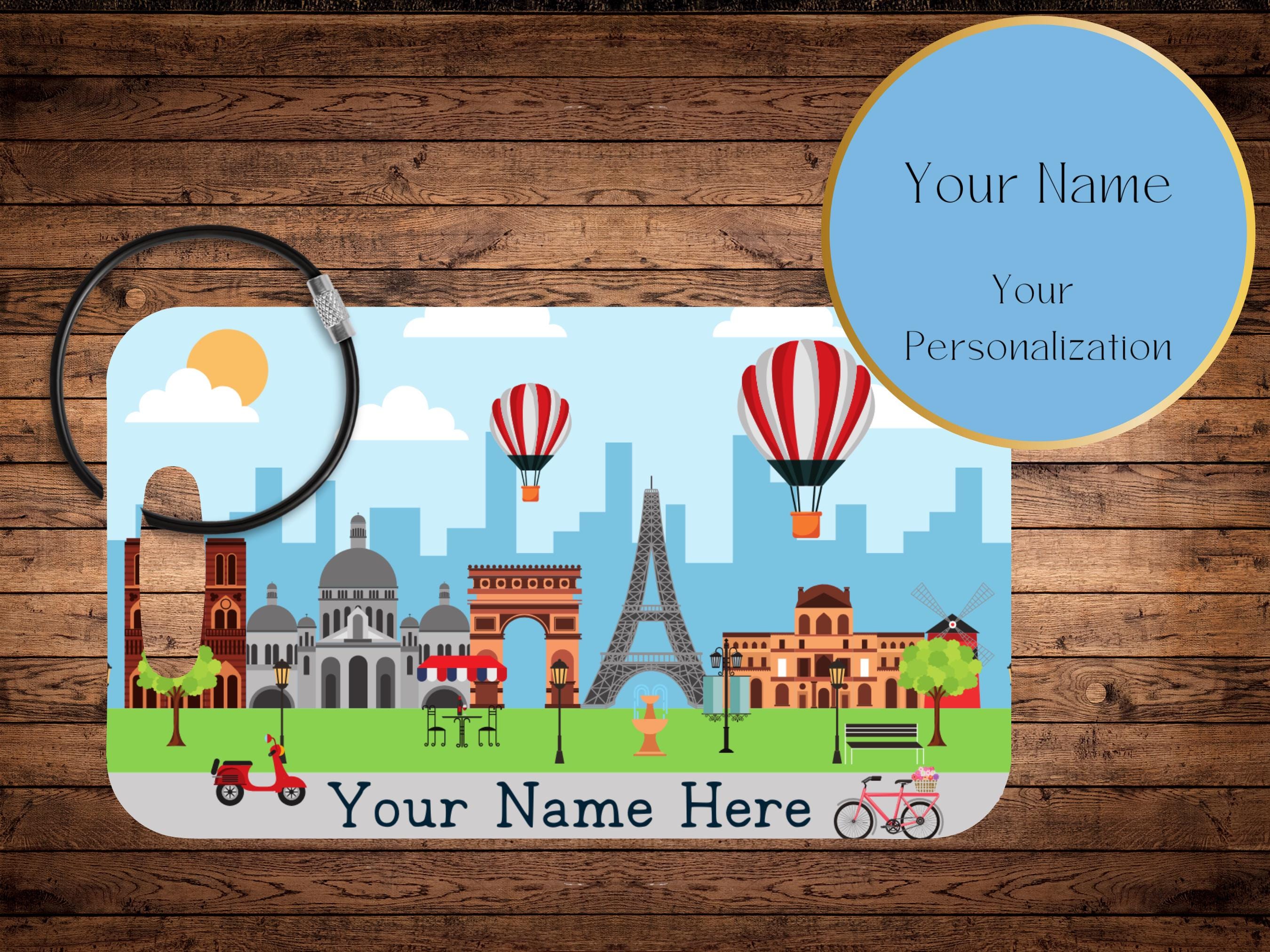 Europe Bag Tag Personalized,  Europe Luggage Tag, Travel Gift, Wedding Gift Personalized Gift For Travelers,