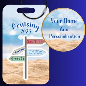 Personalized Cruise Luggage Tag: Custom Travel Gift