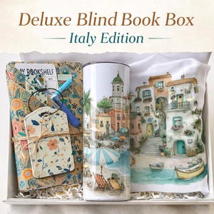 Deluxe Mystery Book Box | Blind Date Book Box | Blind Date With a Book Box | Book Lover Surprise | Beach Themed Book Surprise Box